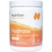 NutriDyn Hydrate Orange powder, front of canister