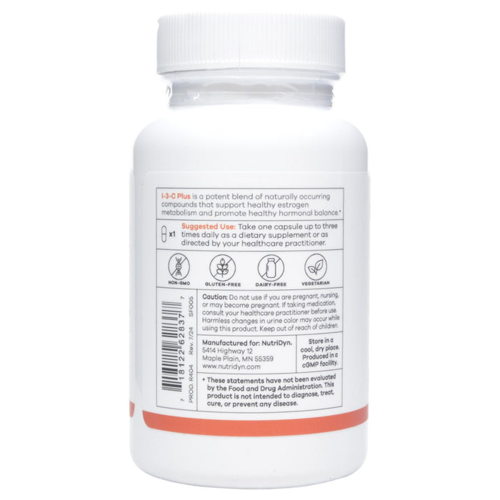 NutriDyn I-3-C Plus 60 capsules suggested use label