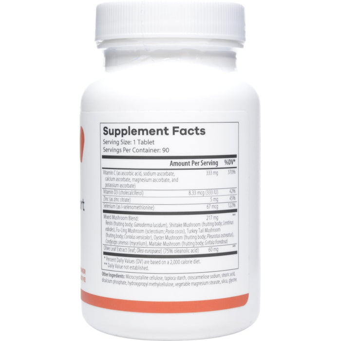 NutriDyn Immune Support 90 tablets supplement facts label
