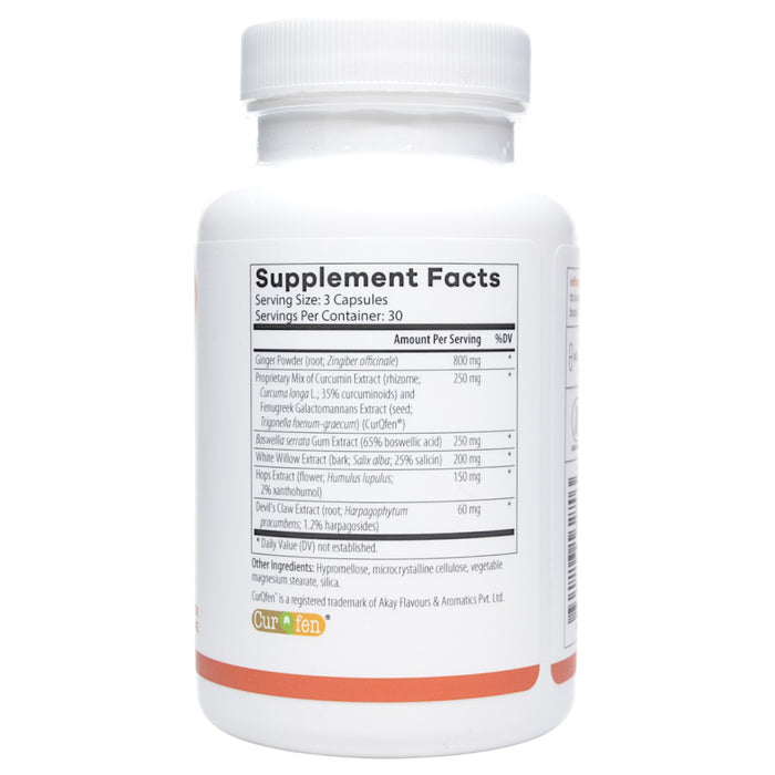 NutriDyn Inflam-Eze Plus 90 capsules supplement facts label