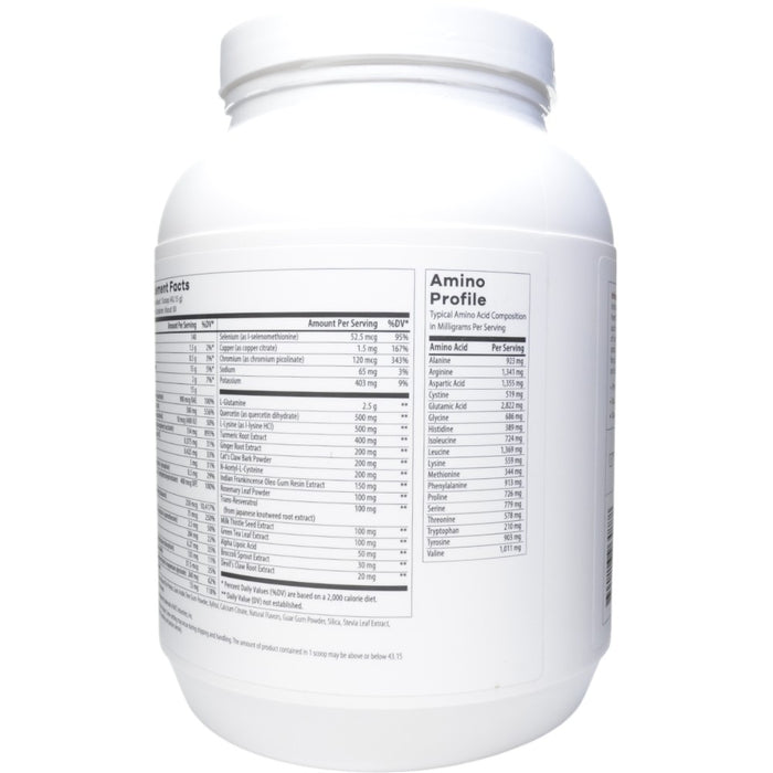 NutriDyn Inflam-Eze Tropical Punch powder 30 servings amino acid profile label