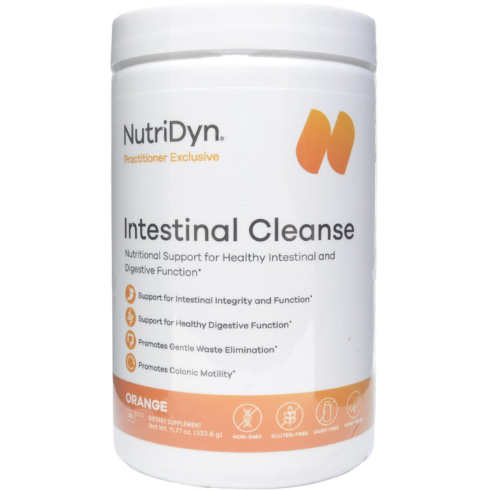 NutriDyn Intestinal Cleanse powder, front of canister