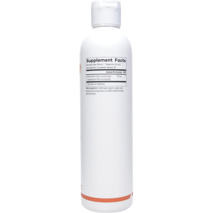 NutriDyn Liposomal Curcumin 8 fl oz supplement facts label