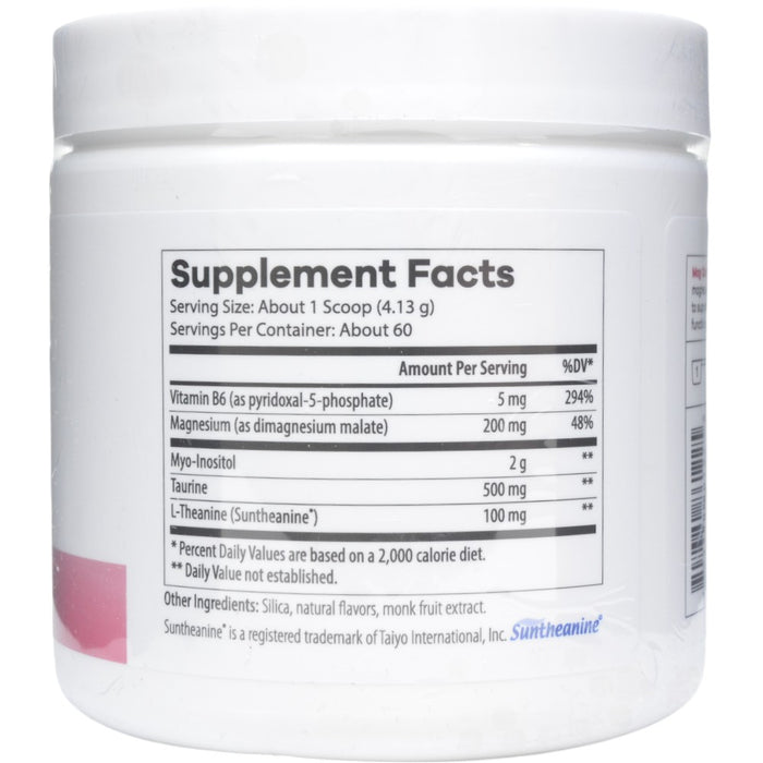 NutriDyn Mag Calm Pro powder 8.74 oz supplement facts label