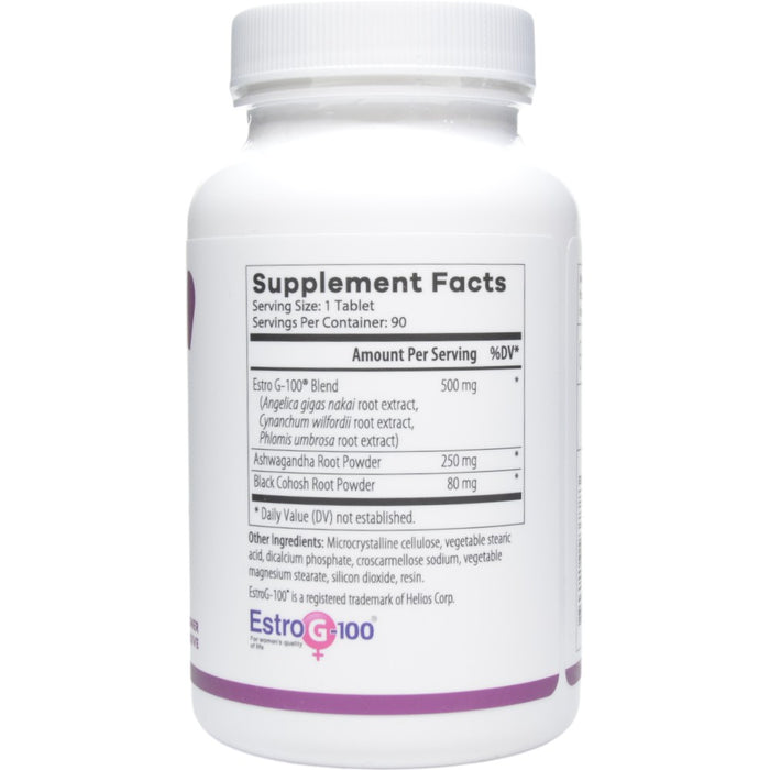 NutriDyn Menopause Support 90 tablets supplement facts label