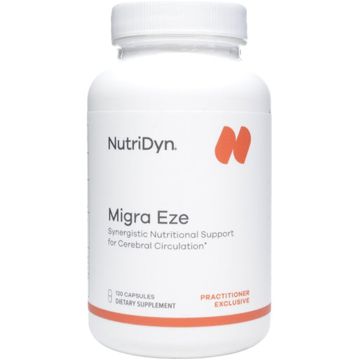 NutriDyn Migra Eze, 120 capsules, front of bottle
