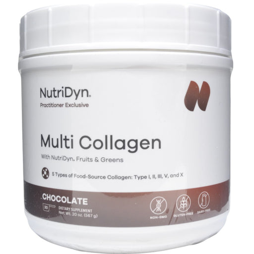 NutriDyn Multi Collagen powder, 20 oz, front of canister
