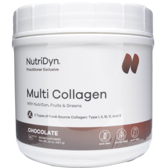 NutriDyn Multi Collagen powder, 20 oz, front of canister