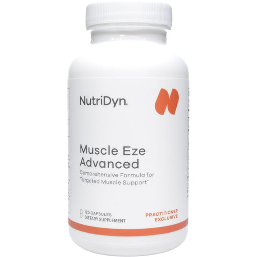 NutriDyn Muscle Eze Advanced, 120 capsules, front of bottle