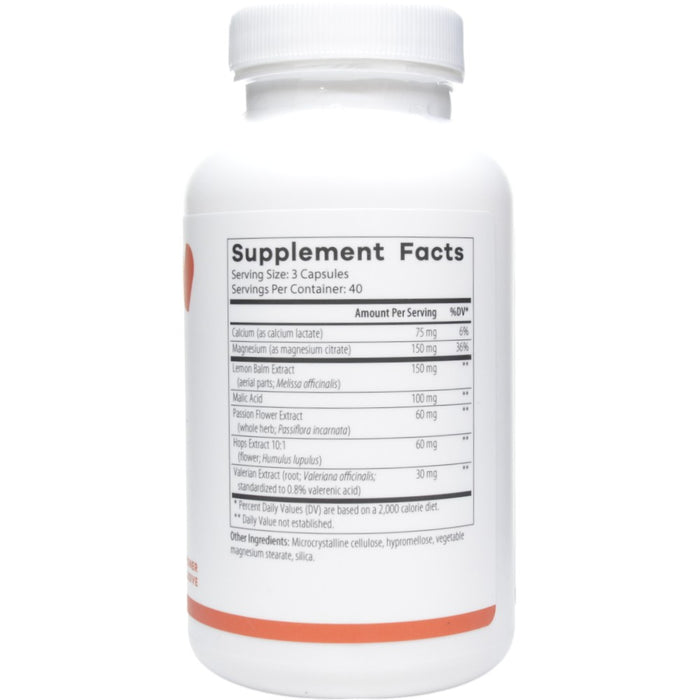 NutriDyn Muscle Eze Advanced 120 capsules supplement facts label