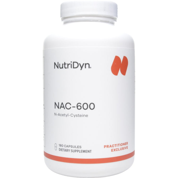 NutriDyn NAC-600, 180 capsules, front of bottle