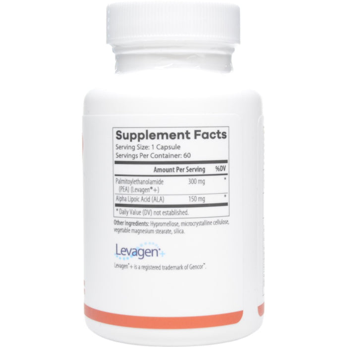 NutriDyn Nerve Eze 60 capsules supplement facts label