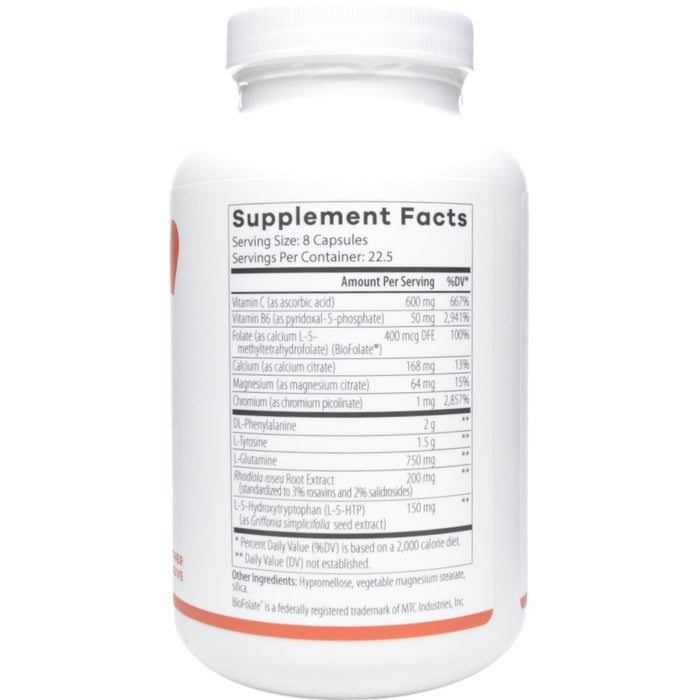 NutriDyn Neuro Balance 180 capsules supplement facts label