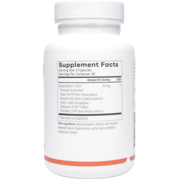 NutriDyn NutraZyme 120 capsules supplement facts label