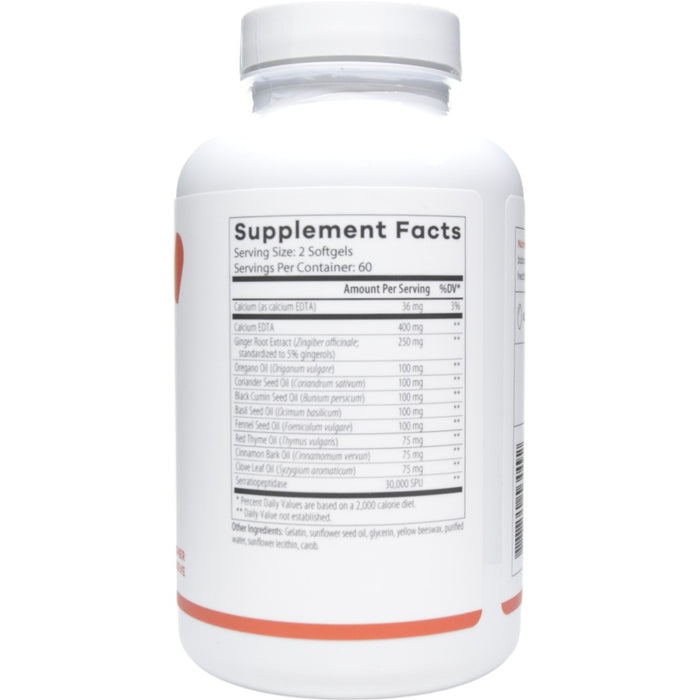 NutriDyn Nutricidin 120 softgels supplement facts label