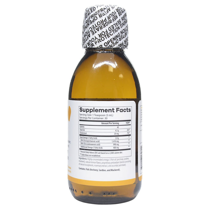 NutriDyn Omega Pure EPA-DHA 2400 150 mL supplement facts label