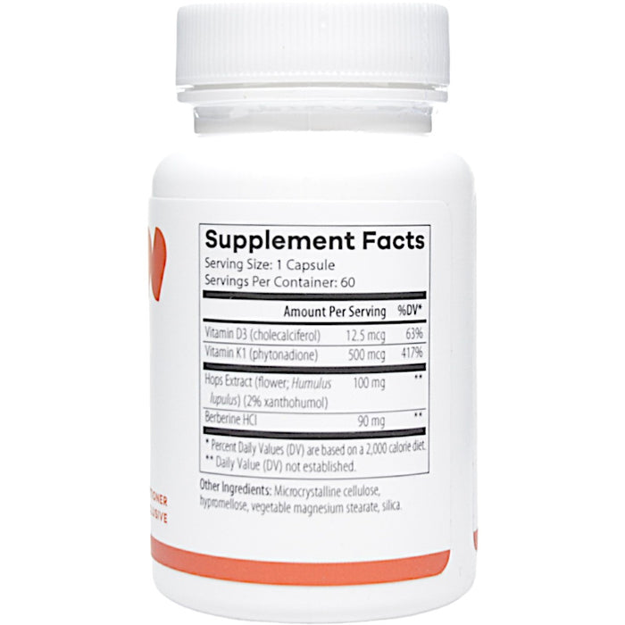 NutriDyn Osteo Renew 60 capsules supplement facts label