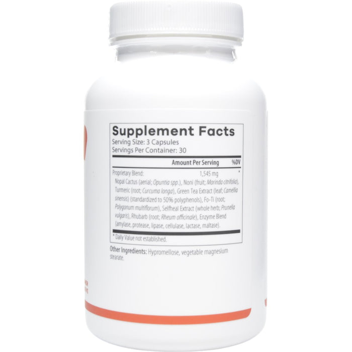 NutriDyn ParaCleanse 90 capsules supplement facts label