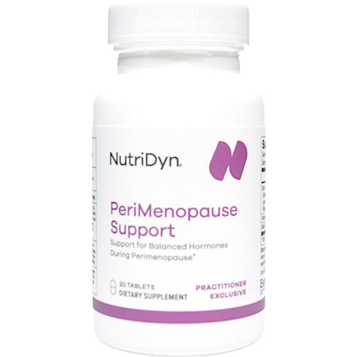 NutriDyn PeriMenopause Support, 30 tablets, front of bottle