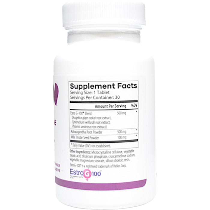 NutriDyn PeriMenopause Support 30 tablets supplement facts label