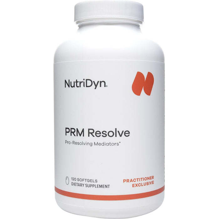 NutriDyn PRM Resolve, 120 softgels, front of bottle
