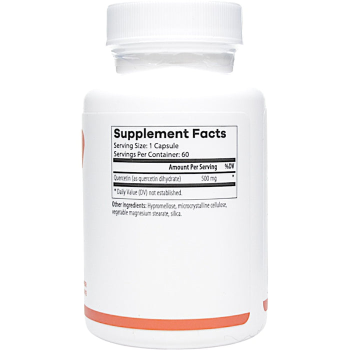 NutriDyn Quercetin 500 60 capsules supplement facts label