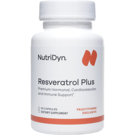 NutriDyn Resveratrol Plus, 60 capsules, front of bottle