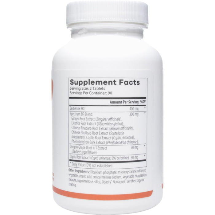 NutriDyn Spectrum BR 180 tablets supplement facts label