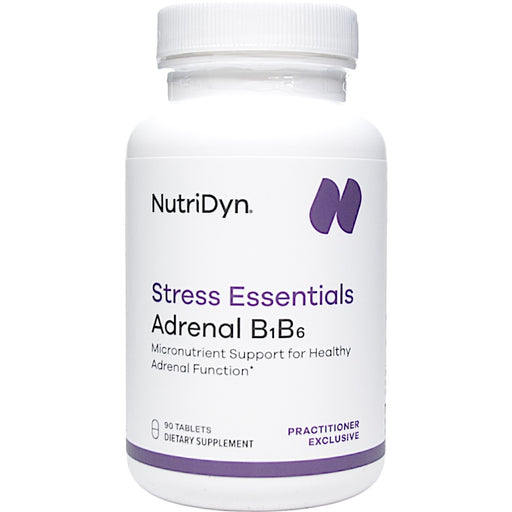 NutriDyn Stress Essentials Adrenal B1B6, 90 tablets, front of bottle