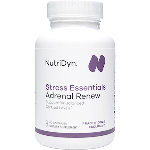 NutriDyn Stress Essentials Adrenal Renew, 60 capsules, front of bottle