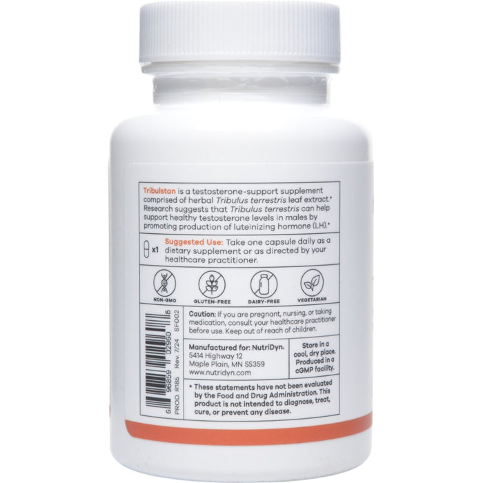 NutriDyn Tribulstan 60 capsules suggested use label