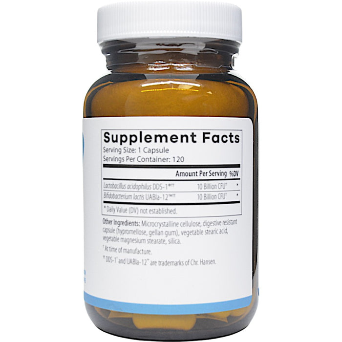 NutriDyn UltraBiotic Daily 120 capsules supplement facts label