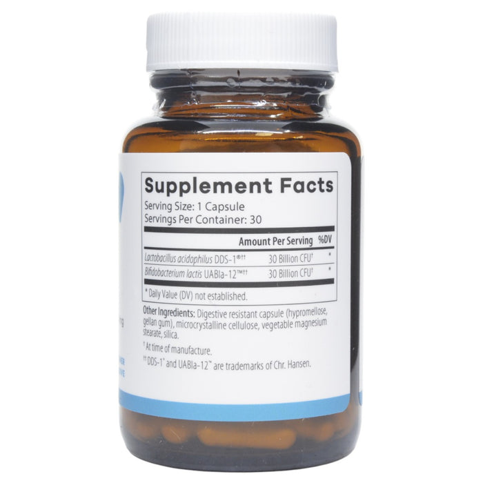 NutriDyn UltraBiotic Daily Extra Strength 30 capsules supplement facts label