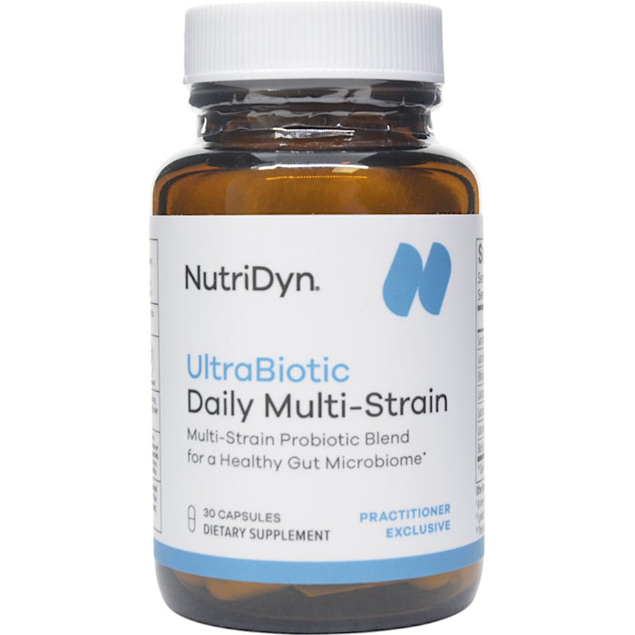 NutriDyn UltraBiotic Daily Multi-Strain, 30 capsules, front of bottle