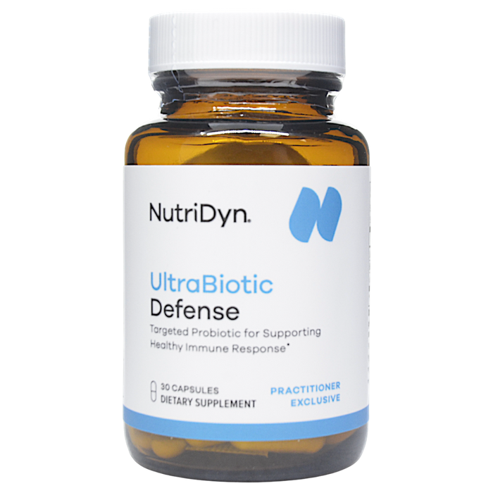 NutriDyn UltraBiotic Defense, 30 capsules, front of bottle