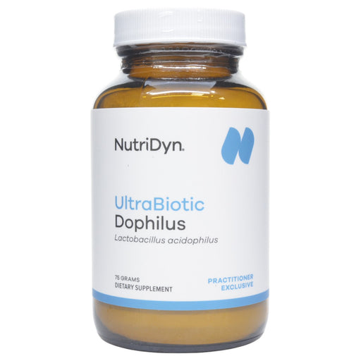 NutriDyn UltraBiotic Dophilus, 75 g, front of bottle