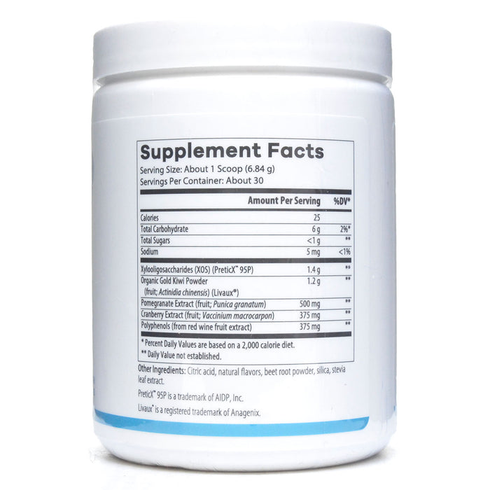 NutriDyn UltraBiotic Prebiotic powder 7.24 oz supplement facts label
