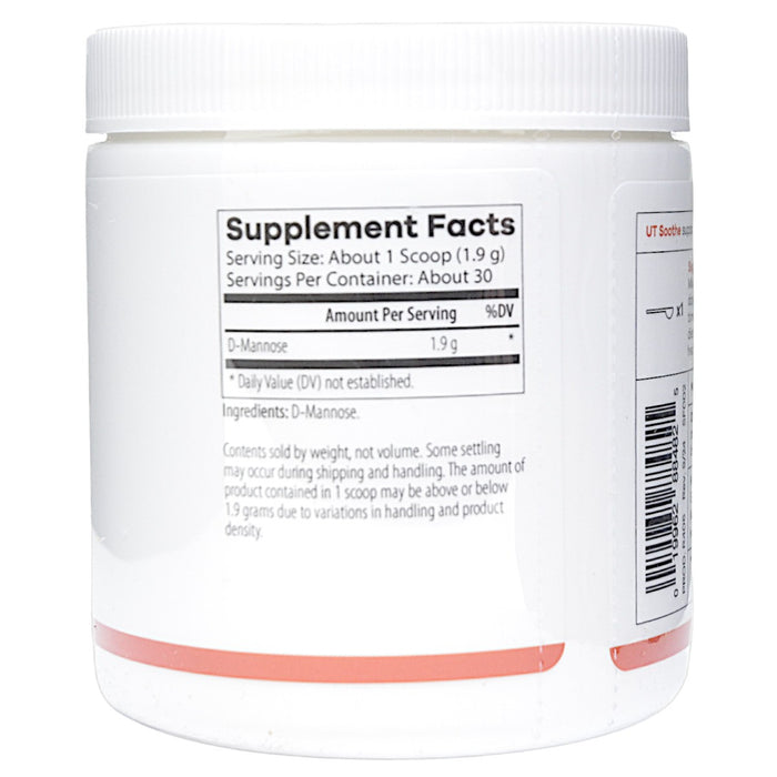 NutriDyn UT Soothe powder 2.01 oz supplement facts label