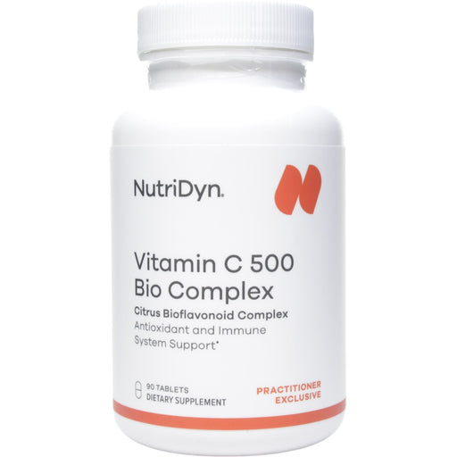NutriDyn Vitamin C 500 Bio Complex, 90 tablets, front of bottle