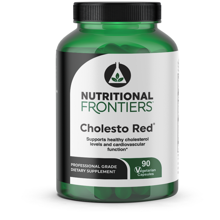 Nutritional Frontiers Cholesto Red, 90 capsules, front of bottle