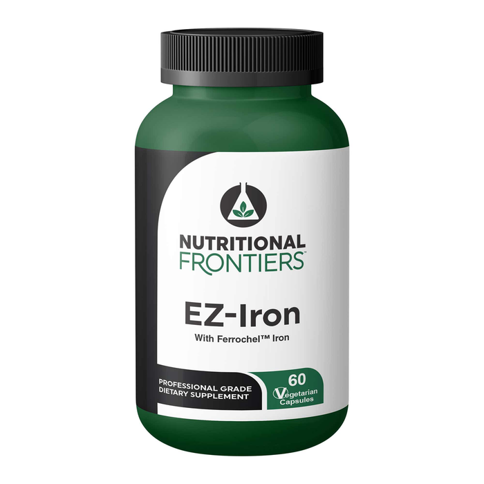 Nutritional Frontiers EZ-Iron, 60 capsules, front of bottle