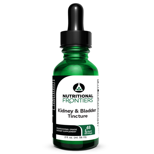 Nutritional Frontiers Kidney & Bladder Tincture, 2 fl oz, front of dropper bottle