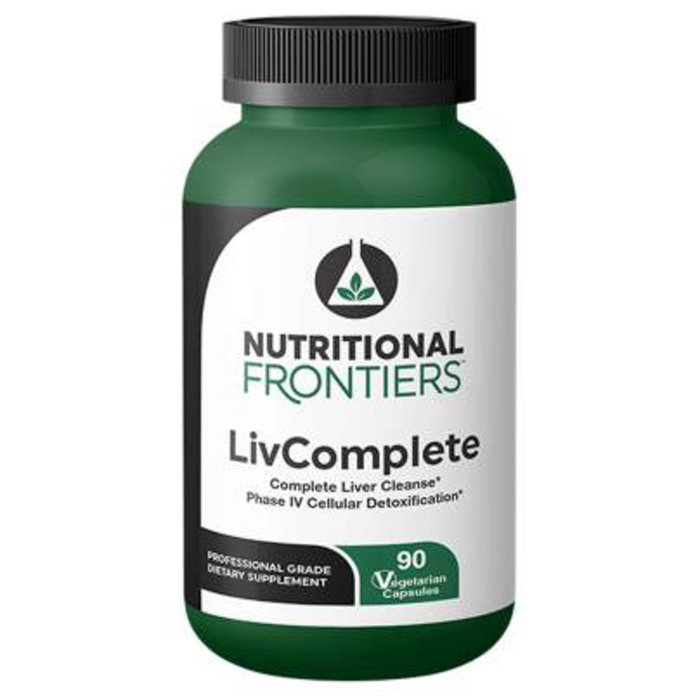 Nutritional Frontiers LivComplete, 90 capsules, front of bottle