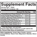 Nutritional Frontiers Seven Flowers 180 tablets supplement facts label