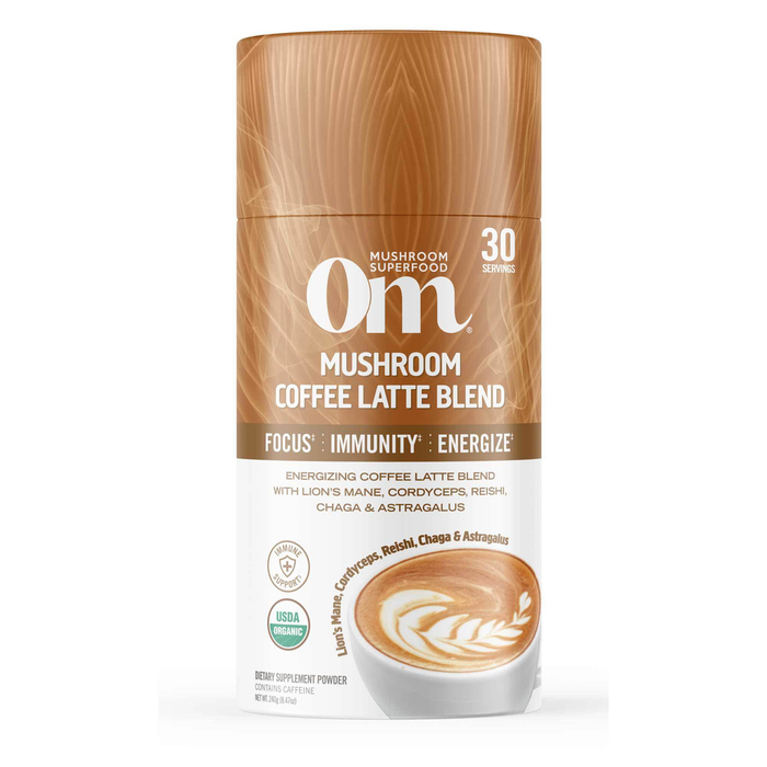 Om Mushroom Mushroom Coffee Latte Blend 30 servings