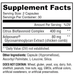 Omne Diem Metabolic Support 60 capsules supplement facts label