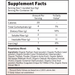 Organic India Psyllium Pre & Probiotic Fiber Cinnamon Spice supplement facts label