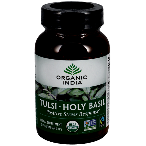 Organic India Tulsi Holy Basil, 90 veg capsules, front of bottle