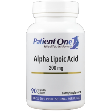 Patient One Alpha Lipoic Acid 200 mg, 90 vegetable capsules, front of bottle