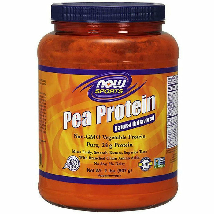 NOW, Pea Protein Unflavored 2 lbs